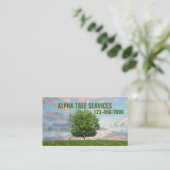 Carte De Visite Service d'enlèvement de l'arbre d'aménagement du t (Debout devant)