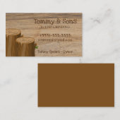 Carte De Visite Service d'enlèvement de l'arbre de broyage de la s (Devant / Derrière)