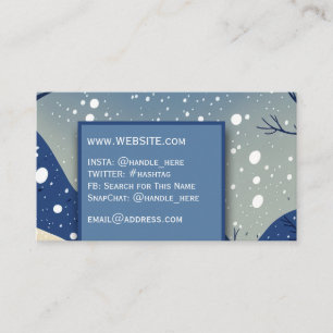 Carte De Visite Service d'enlèvement de neige Exécutif professionn