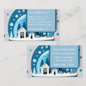 Carte De Visite Service d'enlèvement de neige - Professionnel exéc (Devant / Derrière)