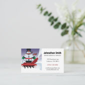 Carte De Visite Service d'enlèvement des neiges de motoneige (Debout devant)