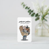 Carte De Visite Service d'enlèvement des ordures (Debout devant)