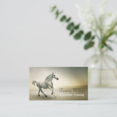 Carte De Visite Service d'entraînement équestre à cheval (Debout devant)