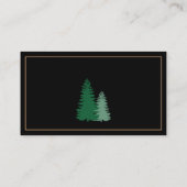 Carte De Visite Service d'entreprise d'arbre de journalisation rus (Dos)