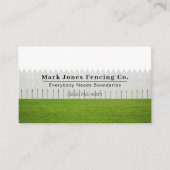 Carte De Visite Service d'entreprise de clôture (Devant)