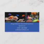 Carte De Visite Service d'entretien d'aquarium professionnel (Devant)