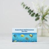 Carte De Visite Service d'entretien d'aquarium professionnel (Debout devant)