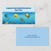 Carte De Visite Service d'entretien d'aquarium professionnel (Devant / Derrière)