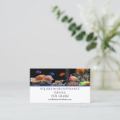 Carte De Visite Service d'entretien d'aquarium professionnel (Debout devant)