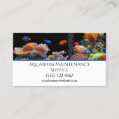 Carte De Visite Service d'entretien d'aquarium professionnel (Devant)