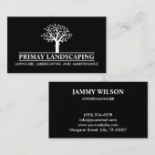 Carte De Visite Service d'entretien de la pelouse de remorquage pr (Devant / Derrière)