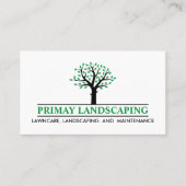 Carte De Visite Service d'entretien de la pelouse de remorquage pr (Devant)