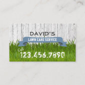 Carte De Visite Service d'entretien de la pelouse et d'aménagement (Devant)