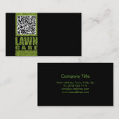 Carte De Visite Service d'entretien de la pelouse Grass Lettres si (Devant / Derrière)