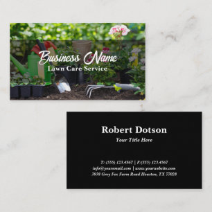 Carte De Visite Service d'entretien de pelouse et d'aménagement pa