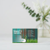 Carte De Visite Service d'entretien de pelouse et d'aménagement pa (Debout devant)