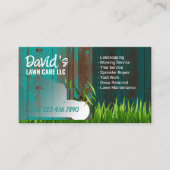 Carte De Visite Service d'entretien de pelouse et d'aménagement pa (Devant)