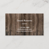 Carte De Visite Service d'entretien de pelouse et d'aménagement pa (Dos)