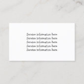 Carte De Visite Service d'entretien de pelouse et d'atterrissage (Dos)