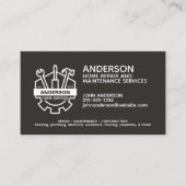 Carte De Visite Service d'entretien de réparation résidentielle mo (Devant)