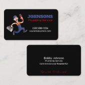 Carte De Visite Service d'entretien des plomberie Handyman (Devant / Derrière)