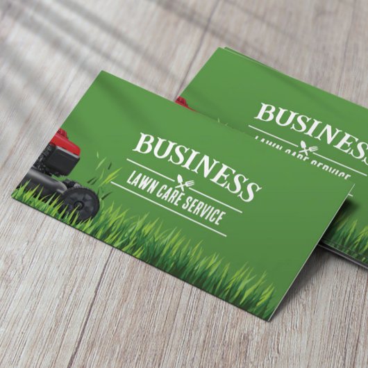 Carte De Visite Service d'entretien professionnel de pelouse et d'