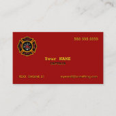 Carte De Visite Service des incendies (Devant)