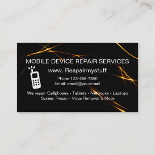 Carte De Visite Service des réparations d'appareil mobile
