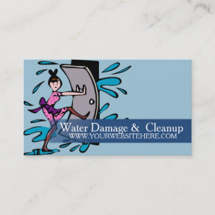 Carte De Visite Service d'évacuation et de nettoyage des eaux us