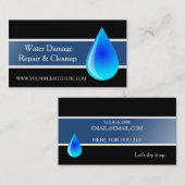 Carte De Visite Service d'évacuation et de nettoyage des eaux usée (Devant / Derrière)