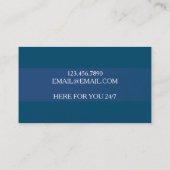 Carte De Visite Service d'évacuation et de nettoyage des eaux usée (Dos)