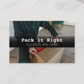 Carte De Visite Service d'expédition d'emballage professionnel (Devant)