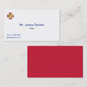 Carte De Visite Service d'incendie 2 Bugle personnalisé (Devant / Derrière)