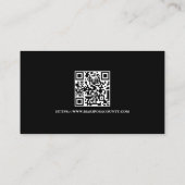 Carte De Visite Service d'incendie personnalisé Code QR du pompier (Dos)