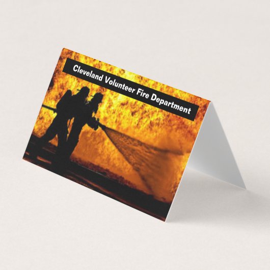 Carte De Visite Service d'incendie volontaire de Cleveland Foled (Devant)