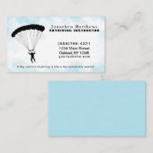 Carte De Visite Service d'infrastructure de parachute de parachute (Devant / Derrière)