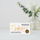 Carte De Visite Service d'installation d'animaux de compagnie pour (Debout devant)