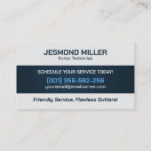 Carte De Visite Service d'installation de réparation de nettoyage (Dos)