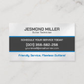 Carte De Visite Service d'installation de réparation de nettoyage  (Dos)