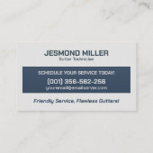 Carte De Visite Service d'installation de réparation de nettoyage (Dos)