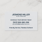 Carte De Visite Service d'installation de réparation de nettoyage (Dos)