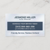 Carte De Visite Service d'installation de réparation de nettoyage  (Dos)