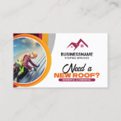 Carte De Visite Service d'installation des réparations de toitures (Devant)