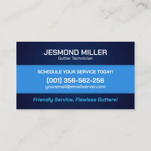 Carte De Visite Service d'installation du service de réparation de (Dos)