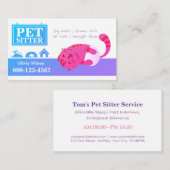 Carte De Visite Service d'installation pour animaux de compagnie p (Devant / Derrière)