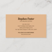 Carte De Visite Service d'instructeur de chien assis pour animaux  (Devant)