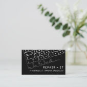 Carte De Visite Service d'ordinateur portable Mac du technicien en (Debout devant)
