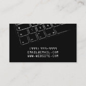 Carte De Visite Service d'ordinateur portable Mac du technicien en (Dos)