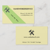 Carte De Visite Service d'usinage (Devant / Derrière)