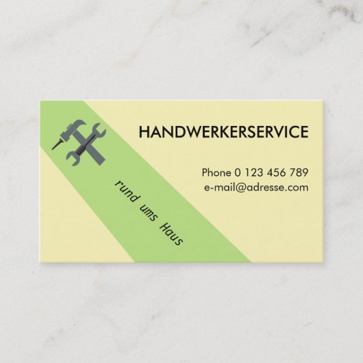 Carte De Visite Service d'usinage (Devant)